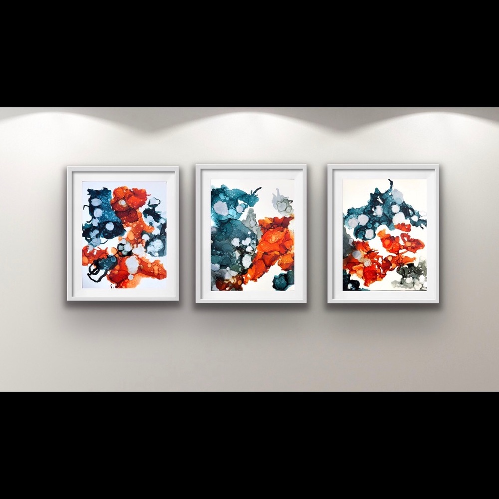 “THE REEF” Abstract Alcohol Ink Painting!